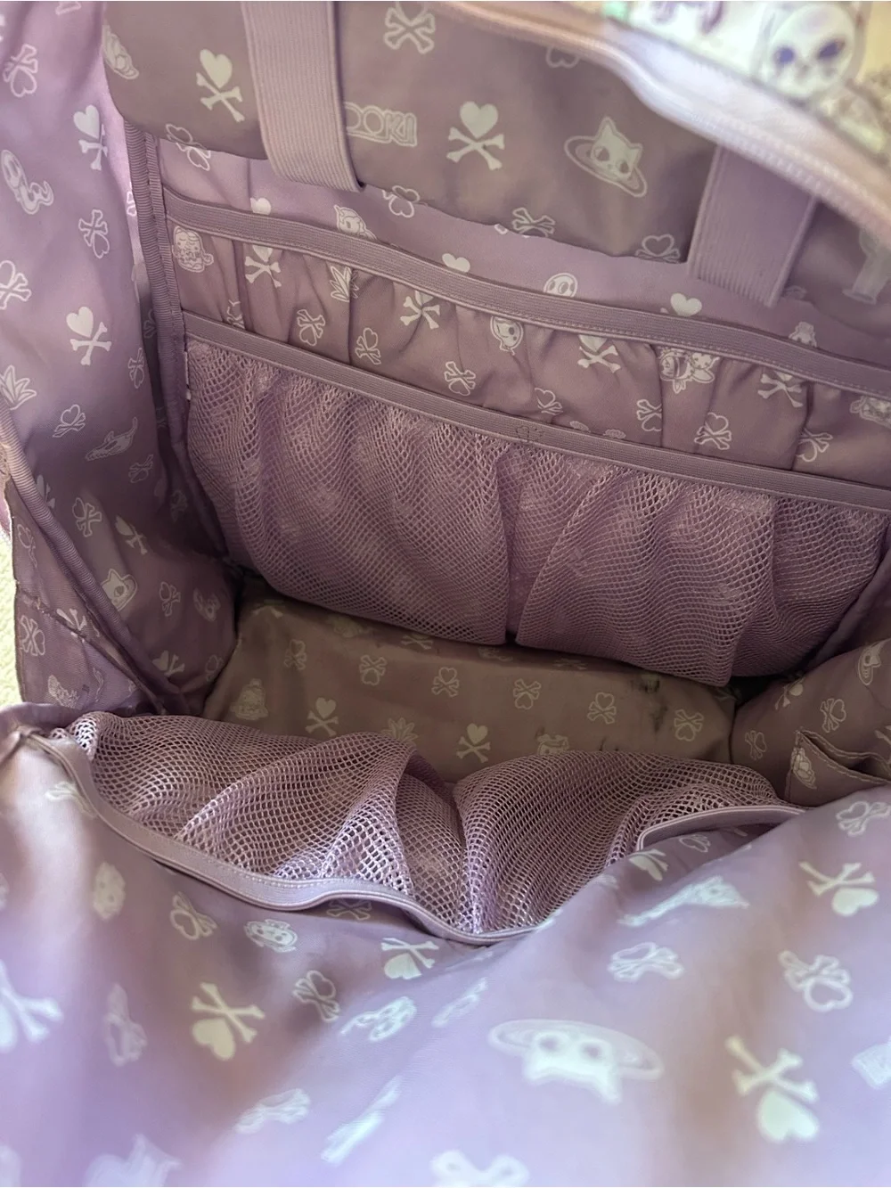 tokidoki Pink Character Print Backpack and Lunch Bag Duo